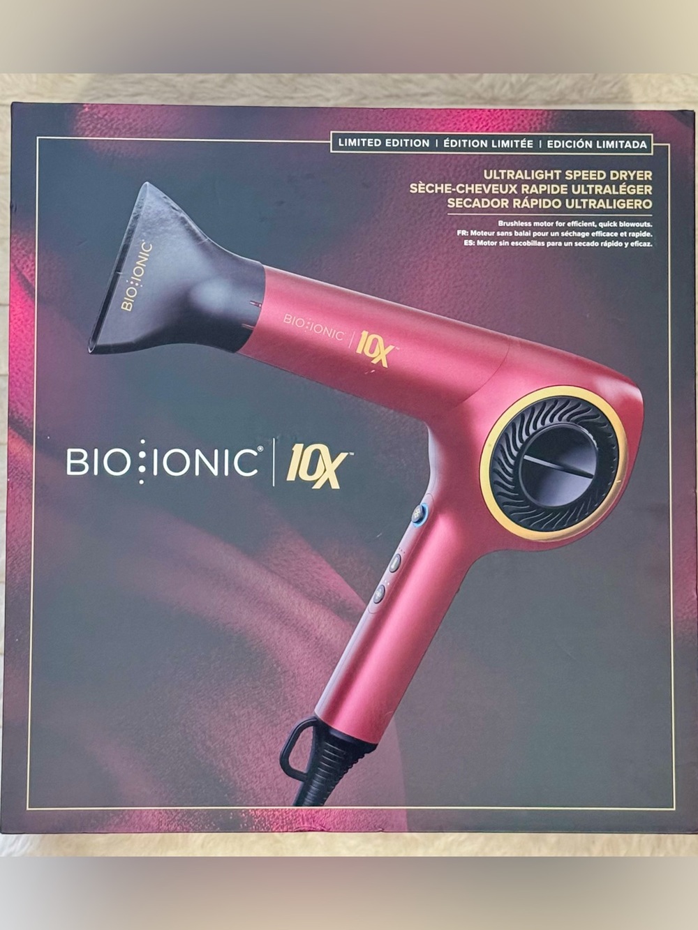 BIO IONIC 10X Ultralight Speed Dryer – Limited Edition | NEW | Retail $326